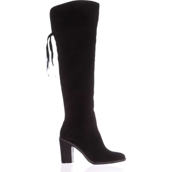 Franco Sarto Shoes - Franco sarto black suede Ellyn OTK boots EUC 8.5